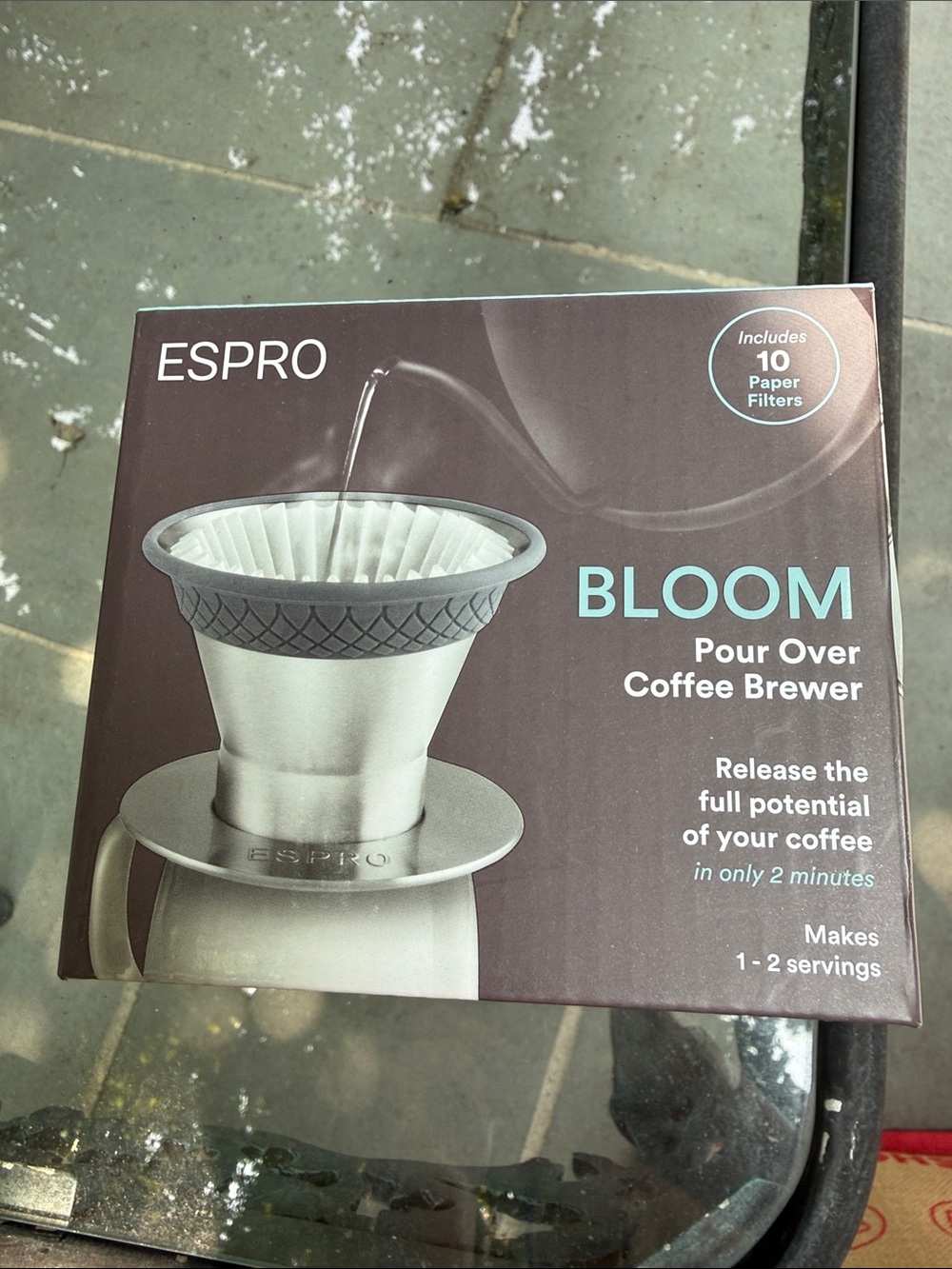Espro Bloom Pour Over Coffee Brewer in Silver